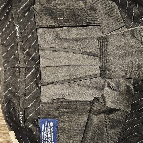NWT Mens Stafford Performance Microtwill Classic Gray Dress Pants Sz 38×34 - Picture 3 of 7